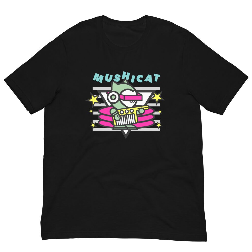 MUSHICAT Keytar T-Shirt